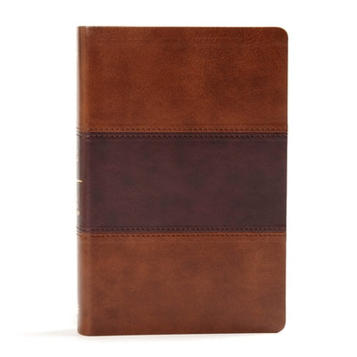 KJV Large Print Personal Size Reference Bible, Saddle Brown Leathertouch Indexed by Holman Bible Staff