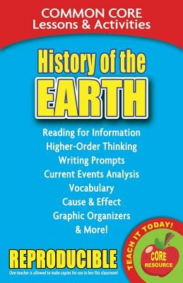 History of the Earth: Common Core Lessons & Activities by Marsh, Carole