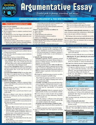 Argumentative Essay: Quickstudy Reference Guide to Planning, Researching, and Writing by Jacobs, Kathryn