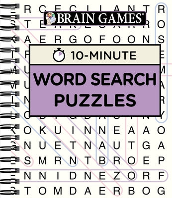 Brain Games - 10 Minute: Word Search Puzzles (Purple) by Publications International Ltd