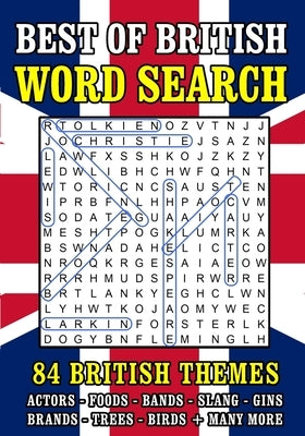 Word Search Puzzle Books for Adults: British Themed Wordsearch Activity Book - 84 Large Print Puzzles (UK Spelling) by Publishing, Puzzle King