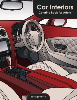 Car Interiors Coloring Book for Adults by Snels, Nick
