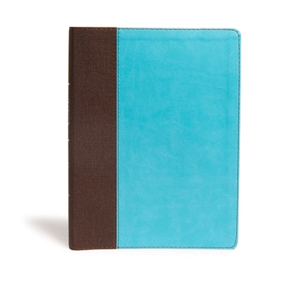 CSB Life Essentials Study Bible, Brown/Sky Leathertouch, Indexed by Getz, Gene A.