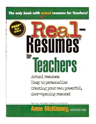 Real-Resumes for Teachers by McKinney, Anne