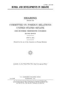 Russia and developments in Ukraine by Senate, United States