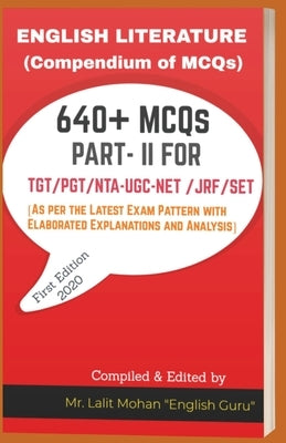 English Literature: (COMPENDIUM OF MCQs PART- II) by English Guru, Lalit Mohan
