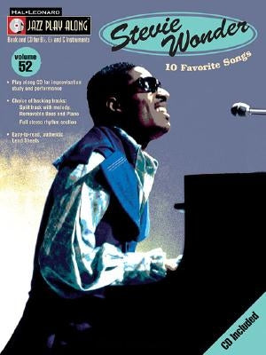 Stevie Wonder: Jazz Play Along Volume 52 [With CD] by Wonder, Stevie