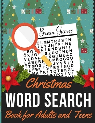 Christmas Word Search Book for Adults and Teens: Holiday themed word search puzzle book Puzzle Gift for Word Puzzle Lover Brain Exercise Game by Press, Dipas