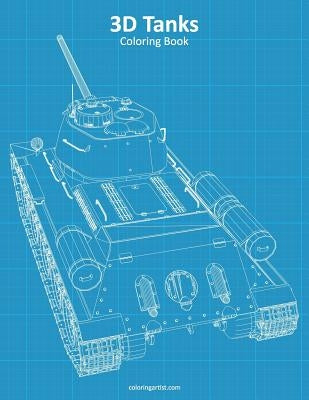3D Tanks Coloring Book by Snels, Nick