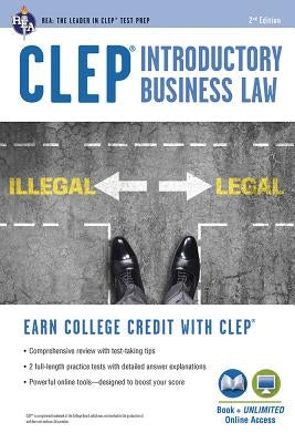 Clep(r) Introductory Business Law Book + Online, 2nd Ed. by Fairfax, Lisa M.