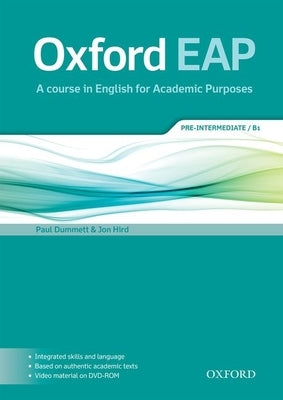 Oxford Eap Pre Intermediate Student Book and DVD ROM Pack by Dummett, Paul
