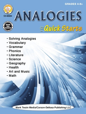 Analogies Quick Starts Workbook, Grades 4 - 12 by Armstrong, Linda