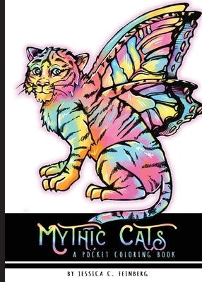 Mythic Cats Pocket Coloring Book by Feinberg, Jessica