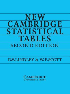 New Cambridge Statistical Tables by Lindley, D. V.