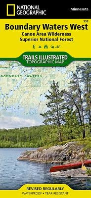 Boundary Waters West Map [Canoe Area Wilderness, Superior National Forest] by National Geographic Maps