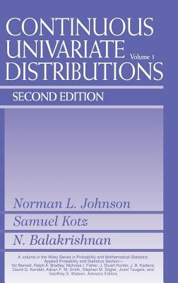 Continuous Univariate Distributions, Volume 1 by Johnson, Norman L.