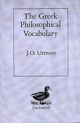 Greek Philosophical Vocabulary by Urmson, J. O.