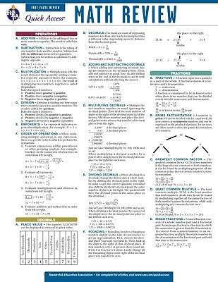 Math Review by Editors of Rea