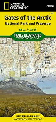 Gates of the Arctic National Park and Preserve Map by National Geographic Maps