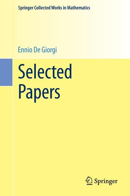 Selected Papers by de Giorgi, Ennio