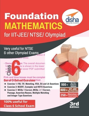Foundation Mathematics for IIT-JEE/ NTSE/ Olympiad Class 6 - 3rd Edition by Disha Experts