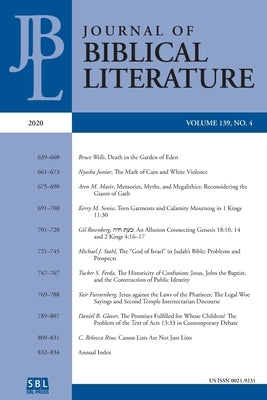 Journal of Biblical Literature 139.4 (2020) by Brett, Mark G. G.