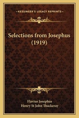 Selections from Josephus (1919) by Josephus, Flavius