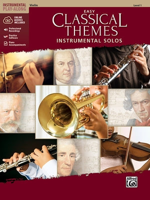 Easy Classical Themes Instrumental Solos for Strings: Violin, Book & Online Audio/Software/PDF by Galliford, Bill