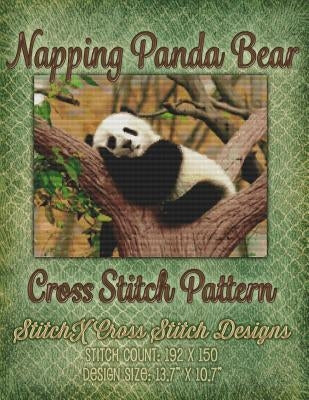 Napping Panda Bear Cross Stitch Pattern by Stitchx