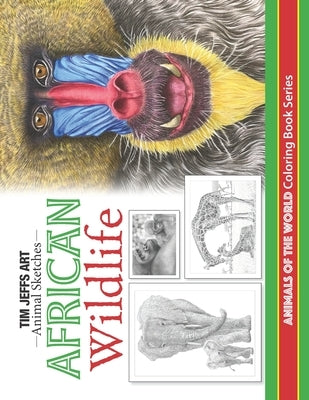 African Wildlife: Animals Of The World Coloring Book by Warren, Jo