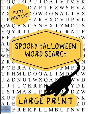 Spooky Halloween Word Search: Large Print Word Search, Word Search Book, Halloween Puzzles, Word Find by Puzzle Pyramid