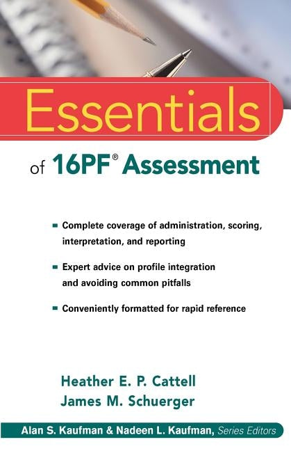 Essentials of 16PF Assessment by Cattell, Heather E. P.