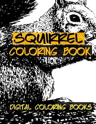 Squirrel Coloring Book by Books, Digital Coloring