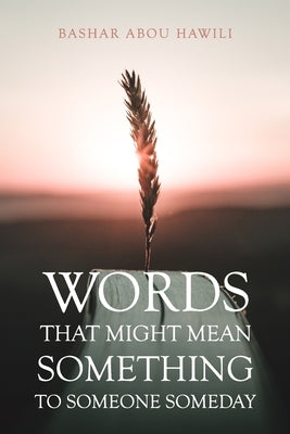 Words that Might Mean Something to Someone Someday: A modern poetry book about love, loss, and the stages of grief. by Abou Hawili, Bashar