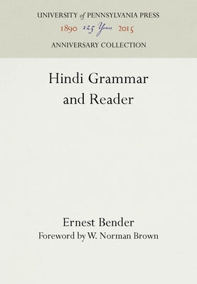 Hindi Grammar and Reader by Bender, Ernest