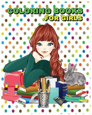 Coloring Books For Girls: Stress Relief Coloring Book: Flower Designs by Rose Hana