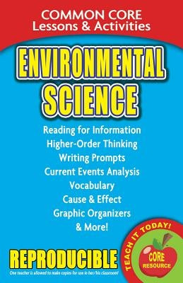 Environmental Science: Common Core Lessons & Activities by Marsh, Carole