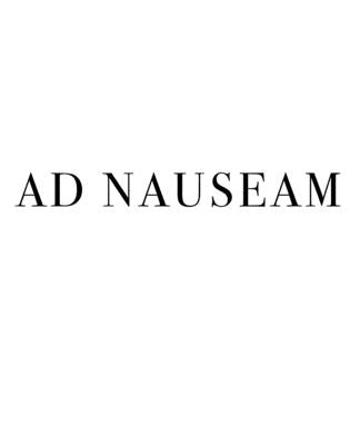 Ad Nauseam: "Goes on and on" in Latin - A decorative book for interior design styling - Combine deco books together to create a cu by Studio, Urban Decor