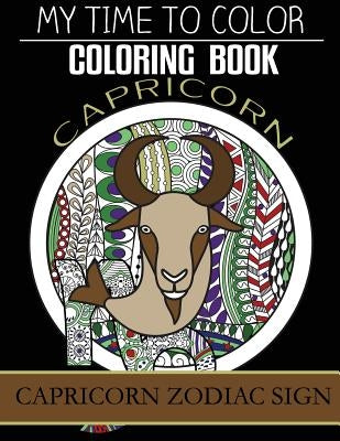 Capricorn Zodiac Sign - Adult Coloring Book by Douglas, Jeff