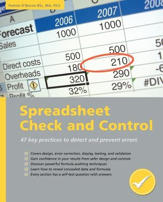 Spreadsheet Check and Control by O'Beirne, Patrick R.