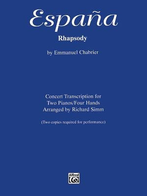 España Rhapsody: Concert Transcription for Two Pianos, Sheet by Chabrier, Emmanuel