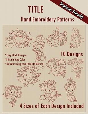 Cute Mermaids Hand Embroidery Patterns by Embroidery, Stitchx