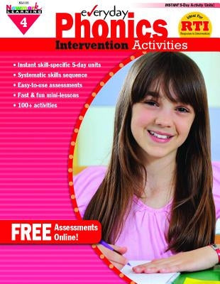 Everyday Phonics Intervention Activities Grade 4 Book Teacher Resource by Clark, Donna Schmeltekopf