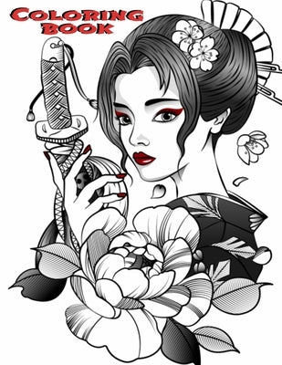Coloring Book: For Adults - A Sophisticated and Stylish Japanese Coloring Book: Unique Designs from an Anime, Cosplay, Manga Artist by All Things Japan