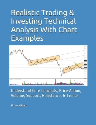 Realistic Trading & Investing Technical Analysis With Chart Examples: Understand Core Concepts; Price Action, Volume, Support, Resistance, & Trends by Milgard, Simon