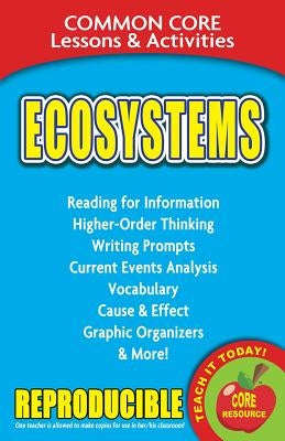 Ecosystems Common Core Lessons & Activities by Marsh, Carole
