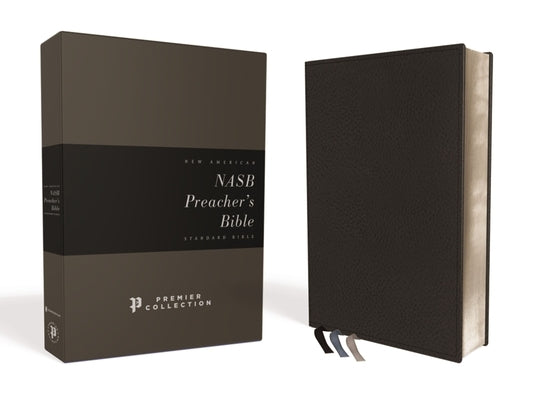 Nasb, Preacher's Bible, Premium Leather, Goatskin, Black, Premier Collection, 1995 Text, Comfort Print by Zondervan