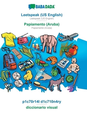 BABADADA, Leetspeak (US English) - Papiamento (Aruba), p1c70r14l d1c710n4ry - diccionario visual: Leetspeak (US English) - Papiamento (Aruba), visual by Babadada Gmbh