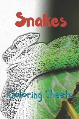Snake Coloring Sheets: 30 Snake Drawings, Coloring Sheets Adults Relaxation, Coloring Book for Kids, for Girls, Volume 15 by Smith, Julian