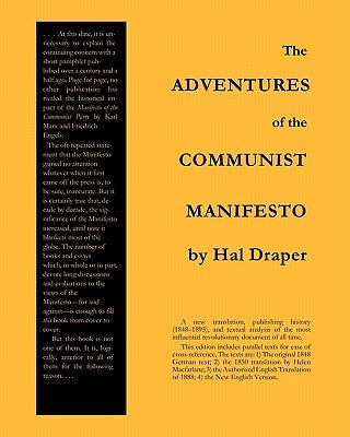The Adventures of the Communist Manifesto by Draper, Hal